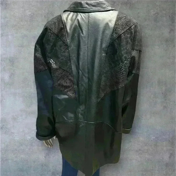 Vintage Venezia women’s size 1X leather long sleeve jacket - Picture 4 of 13